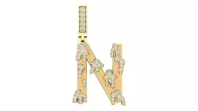 Alphabet Latter hiphop Pendent 3D print model