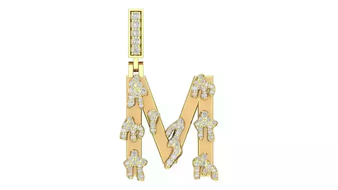 Alphabet Latter hiphop Pendent 3D print model