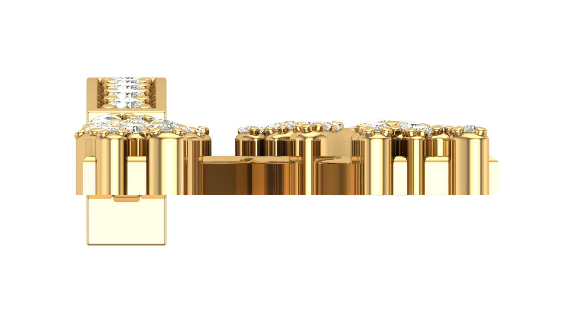 Alphabet Latter hiphop Pendent 3D print model_6