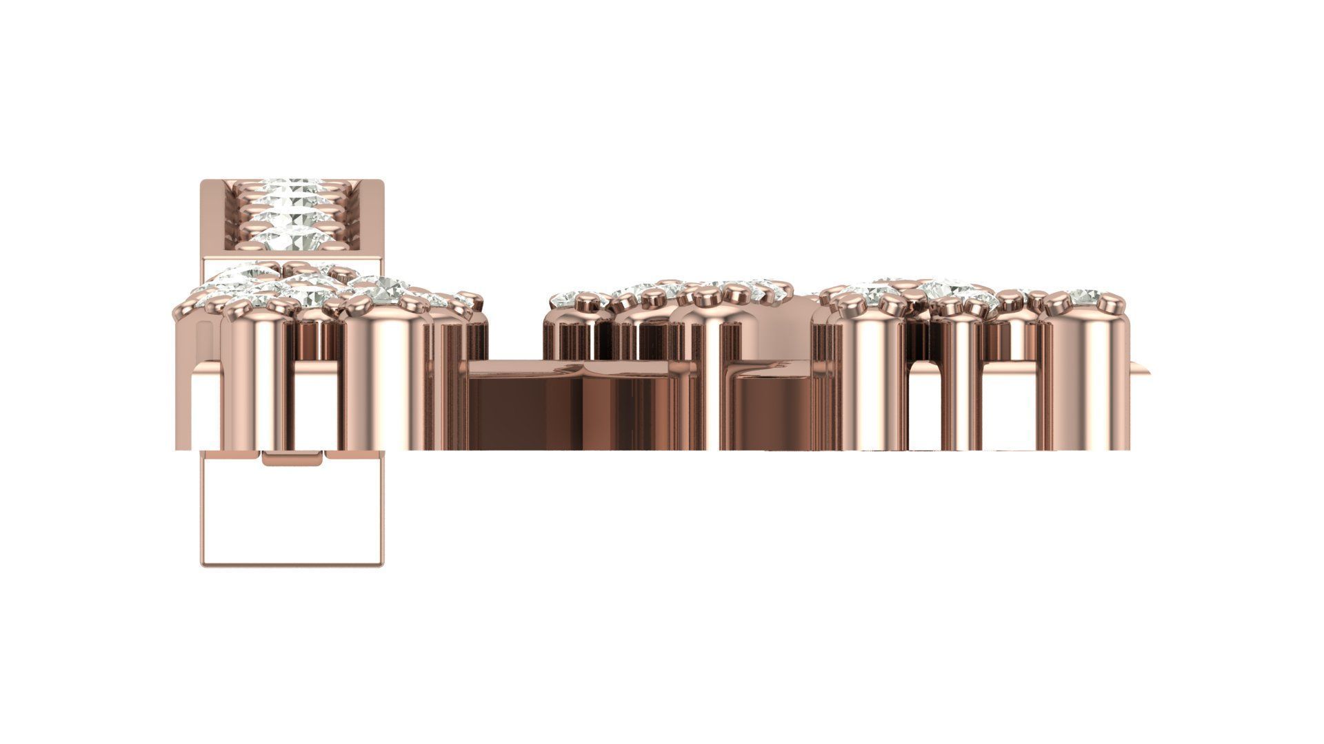 Alphabet Latter hiphop Pendent 3D print model_7