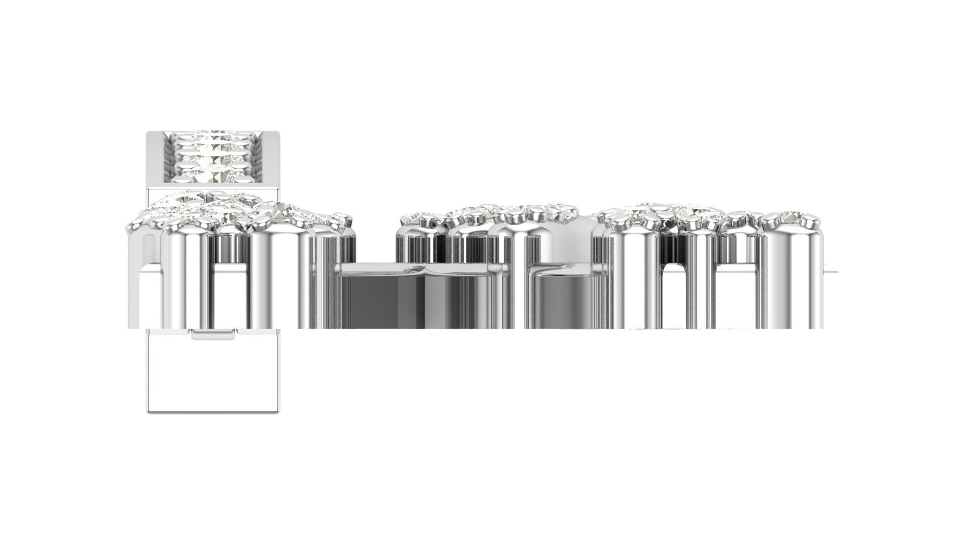 Alphabet Latter hiphop Pendent 3D print model_8