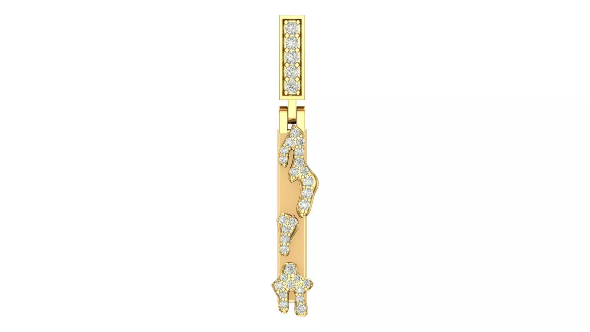 Alphabet Latter hiphop Pendent 3D print model_0