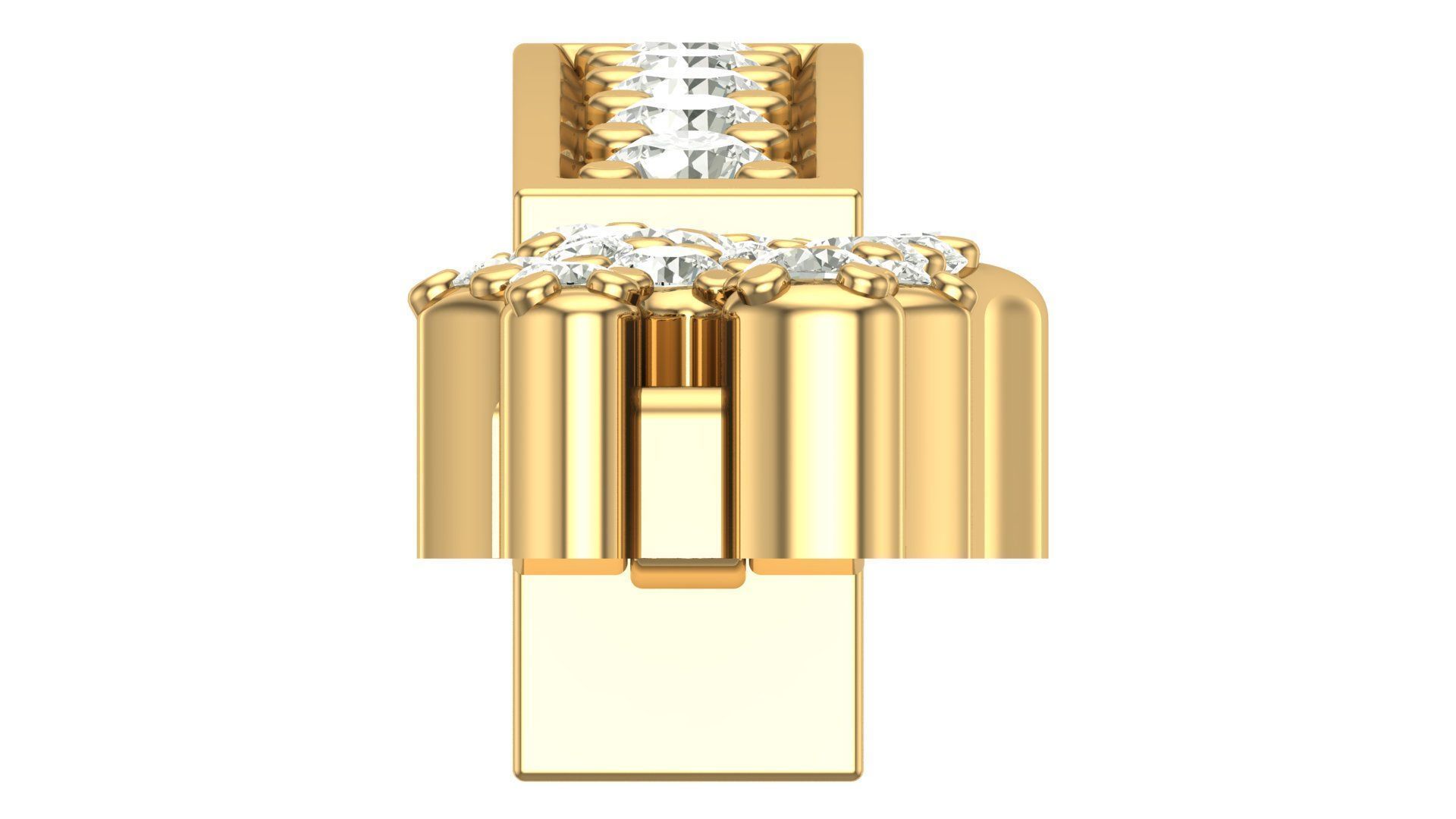 Alphabet Latter hiphop Pendent 3D print model_6