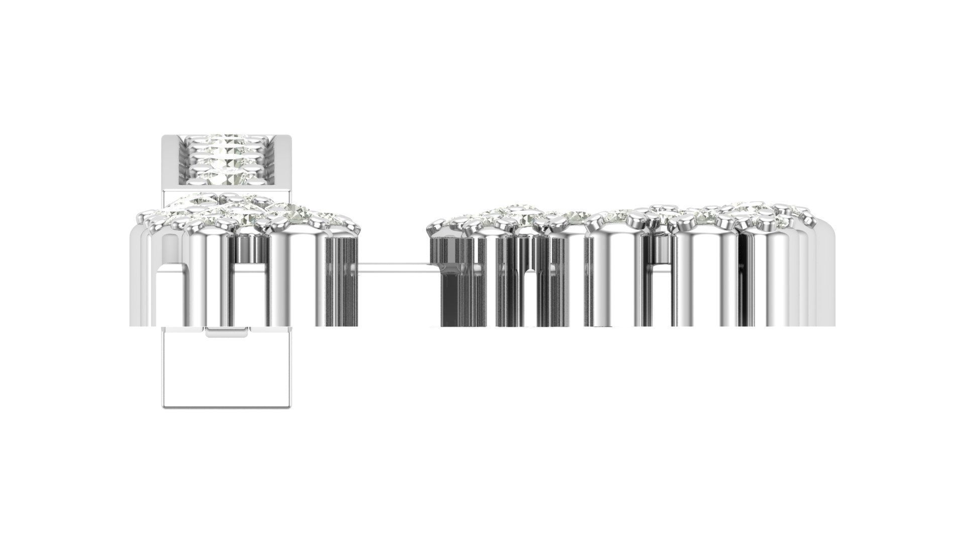 Alphabet Latter hiphop Pendent 3D print model_8