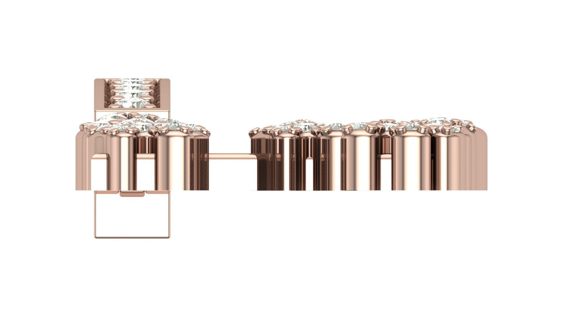 Alphabet Latter hiphop Pendent 3D print model_7