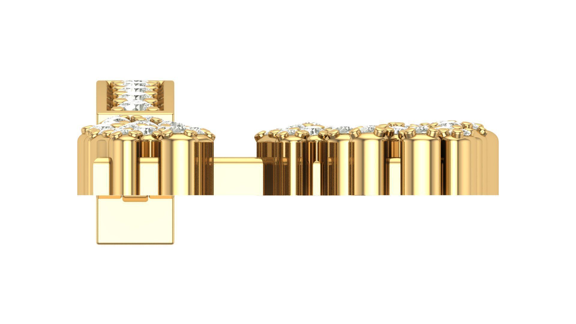 Alphabet Latter hiphop Pendent 3D print model_6