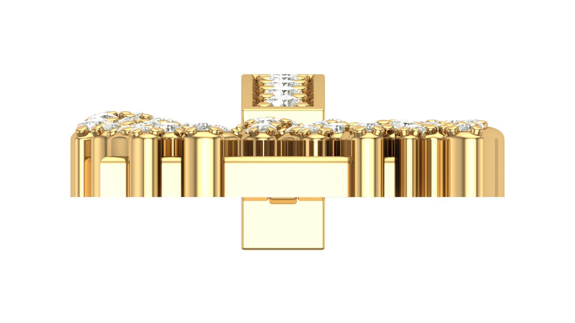 Alphabet Latter hiphop Pendent 3D print model_10