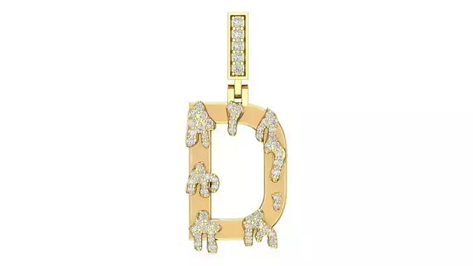 Alphabet Latter hiphop Pendent 3D print model