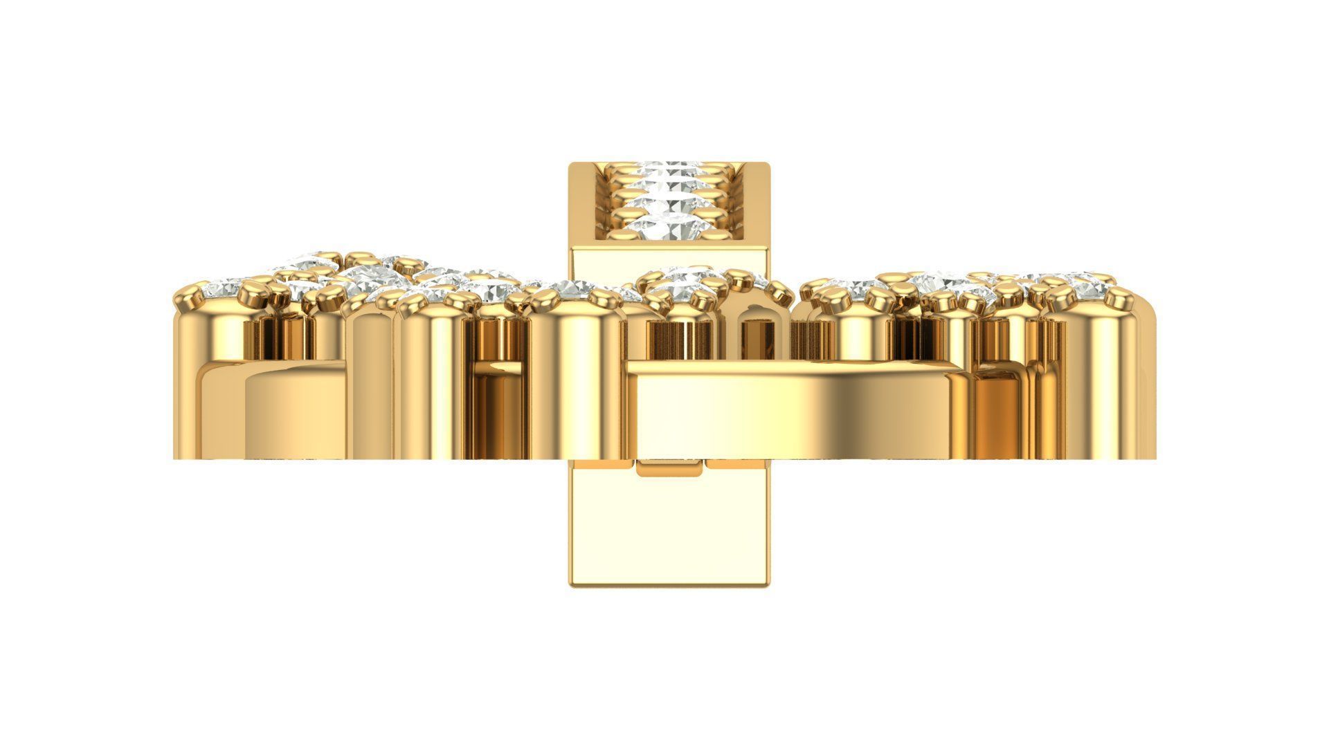 Alphabet Latter hiphop Pendent 3D print model_10