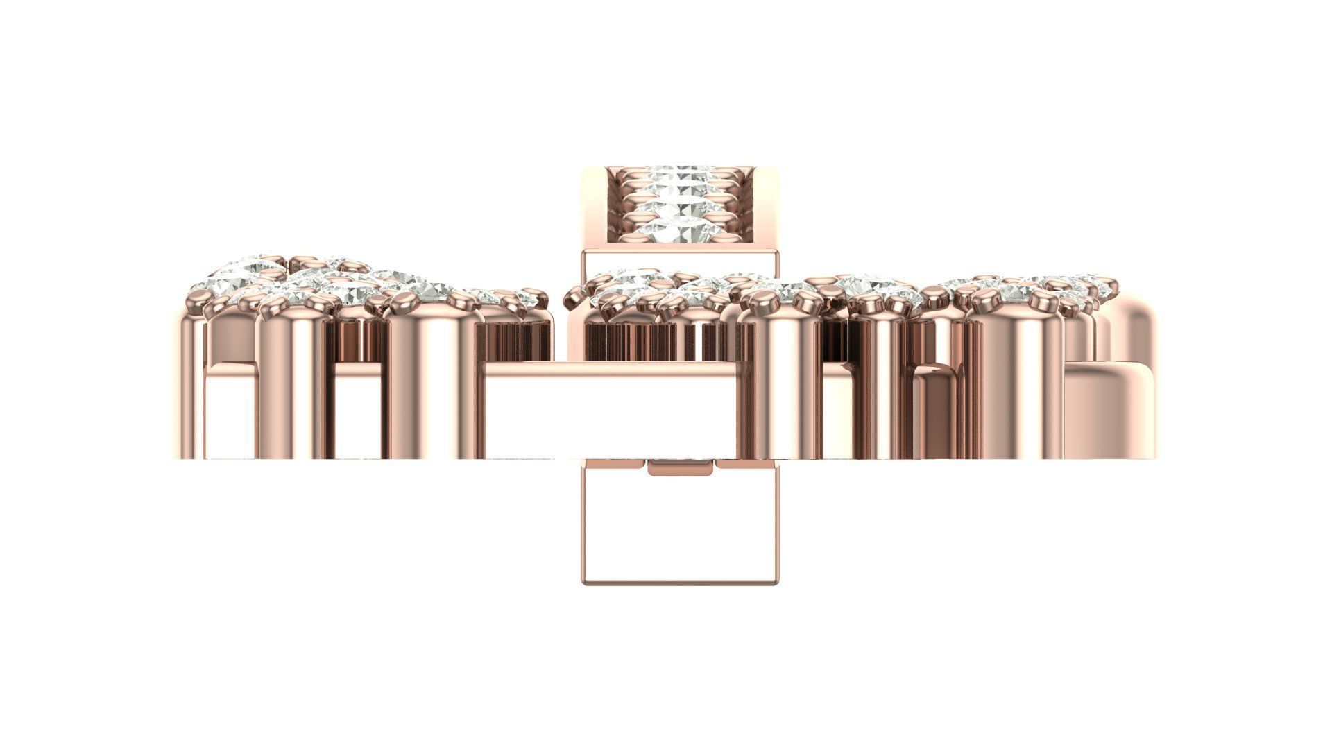 Alphabet Latter hiphop Pendent 3D print model_6