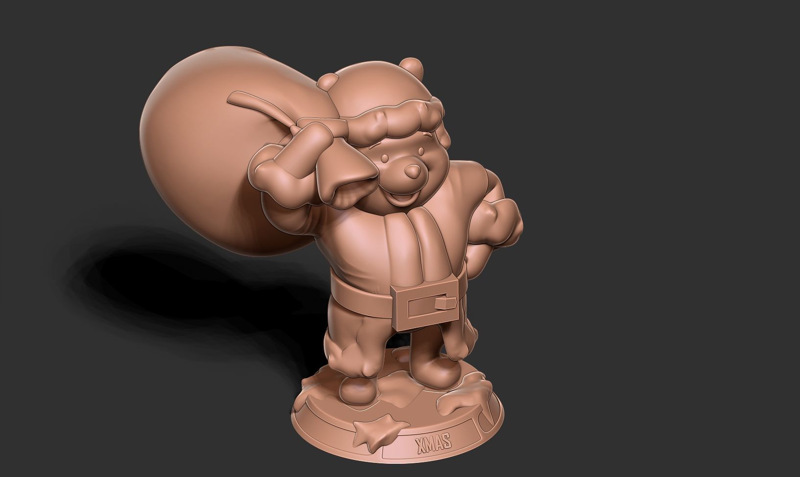 Santa Pooh 3D print model_17