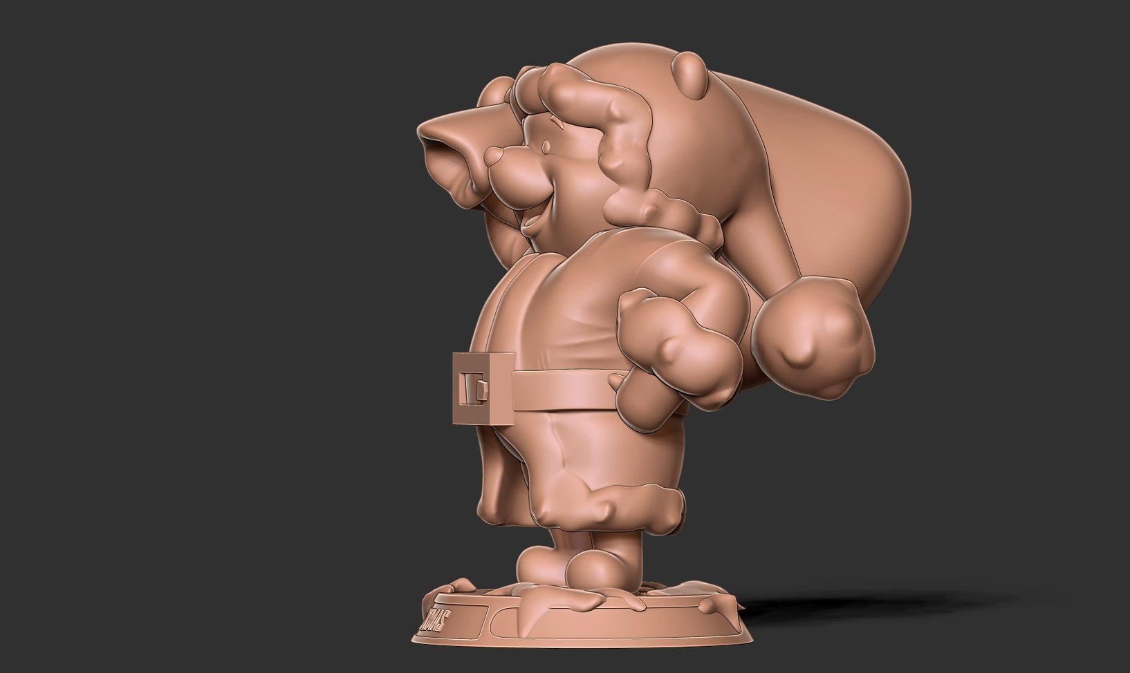 Santa Pooh 3D print model_13