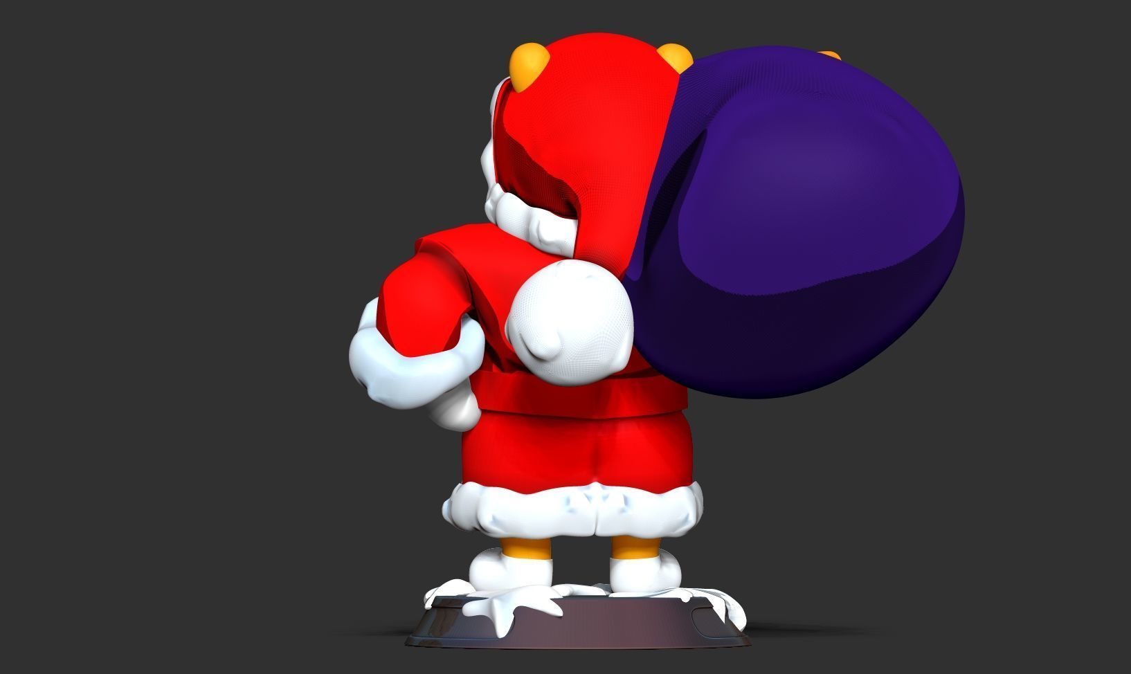 Santa Pooh 3D print model_6