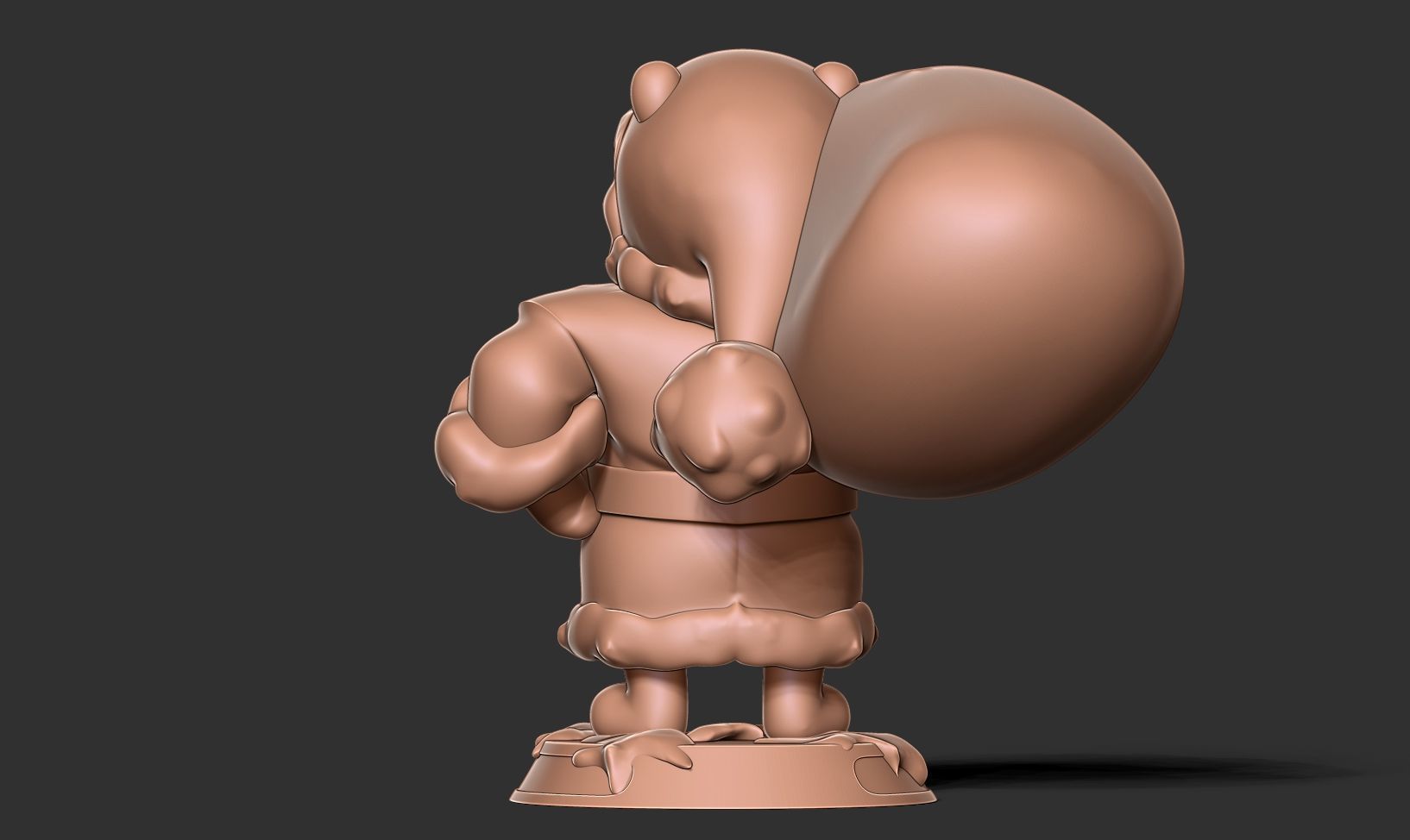 Santa Pooh 3D print model_8