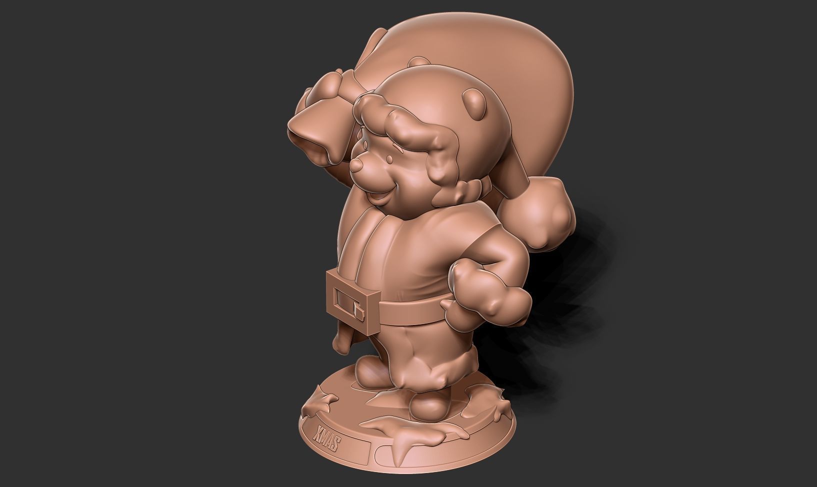Santa Pooh 3D print model_15
