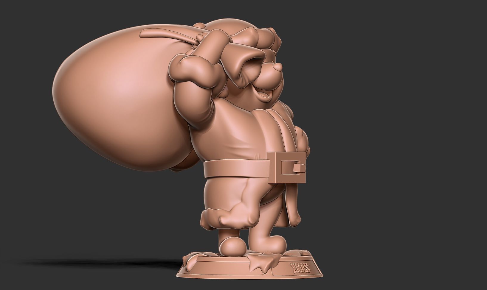 Santa Pooh 3D print model_11
