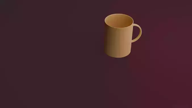 Stylish Ceramic Coffee Mug - 3D Model