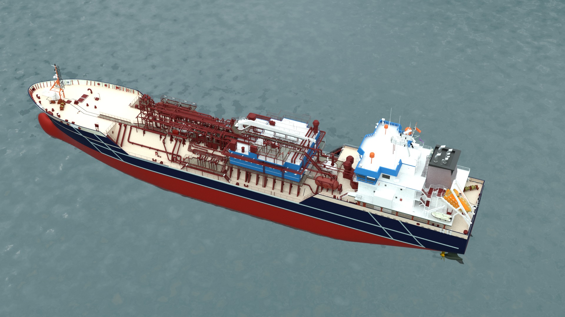 High Quality Ship Model Industrial Vessel Model by Designtrix 3D model_6