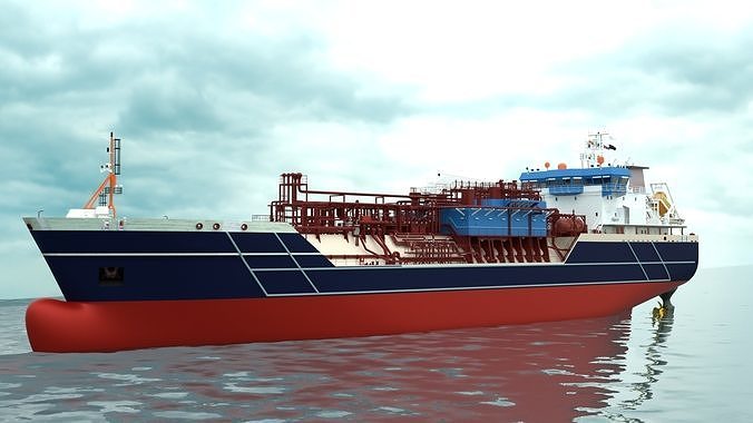 High Quality Ship Model  Industrial Vessel Model by Designtrix 3D model