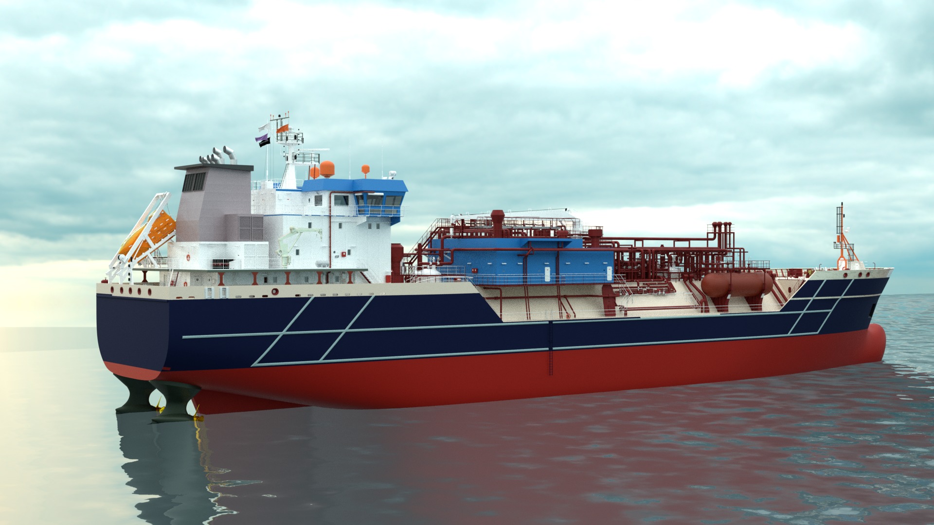 High Quality Ship Model Industrial Vessel Model by Designtrix 3D model_4