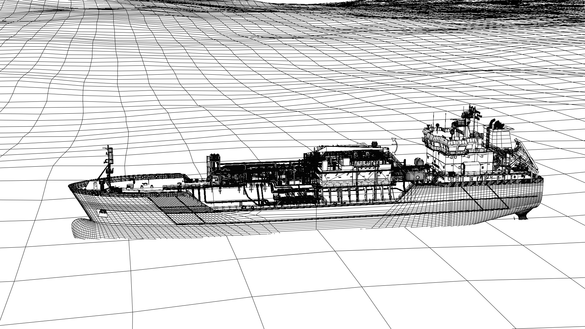 High Quality Ship Model Industrial Vessel Model by Designtrix 3D model_7