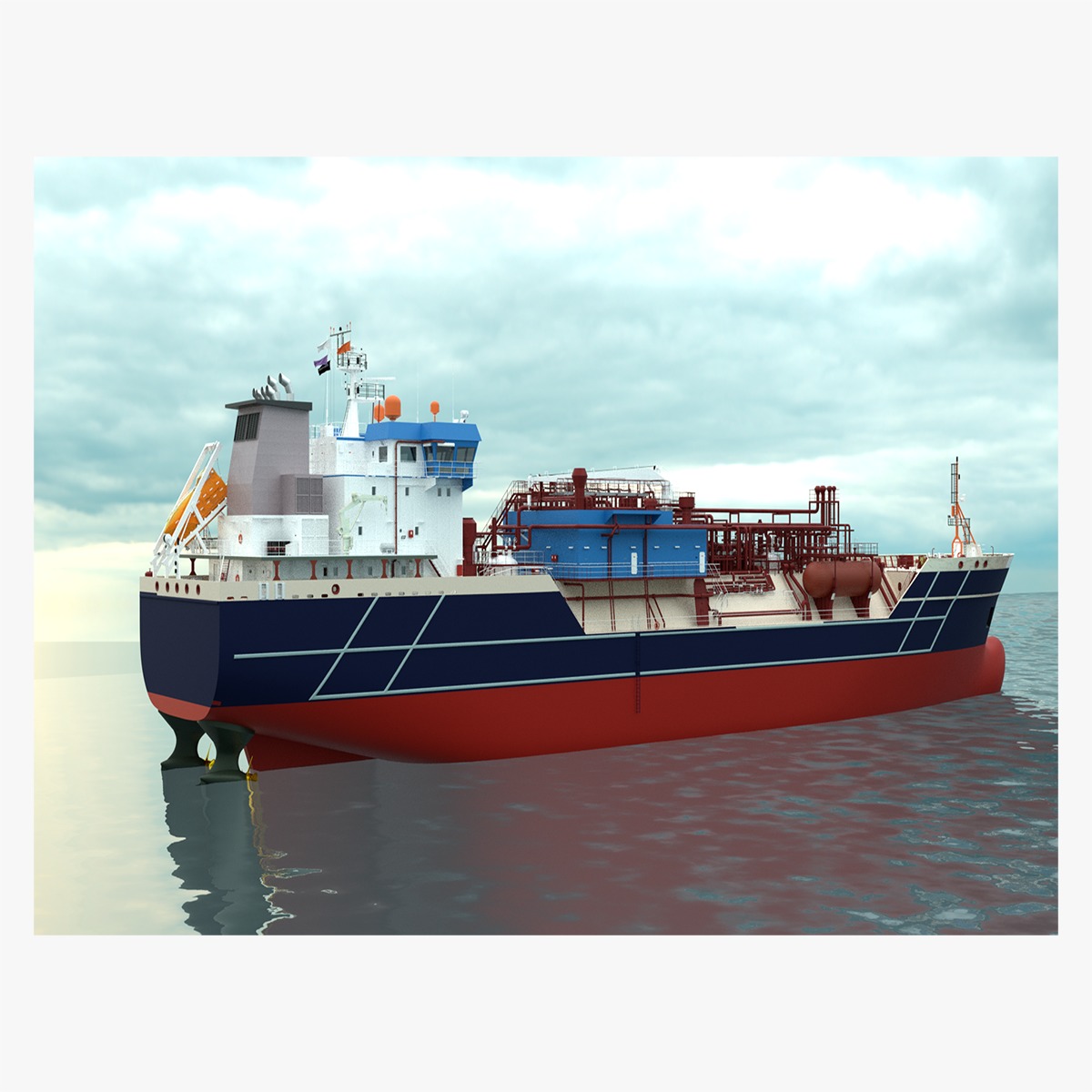 High Quality Ship Model Industrial Vessel Model by Designtrix 3D model_1