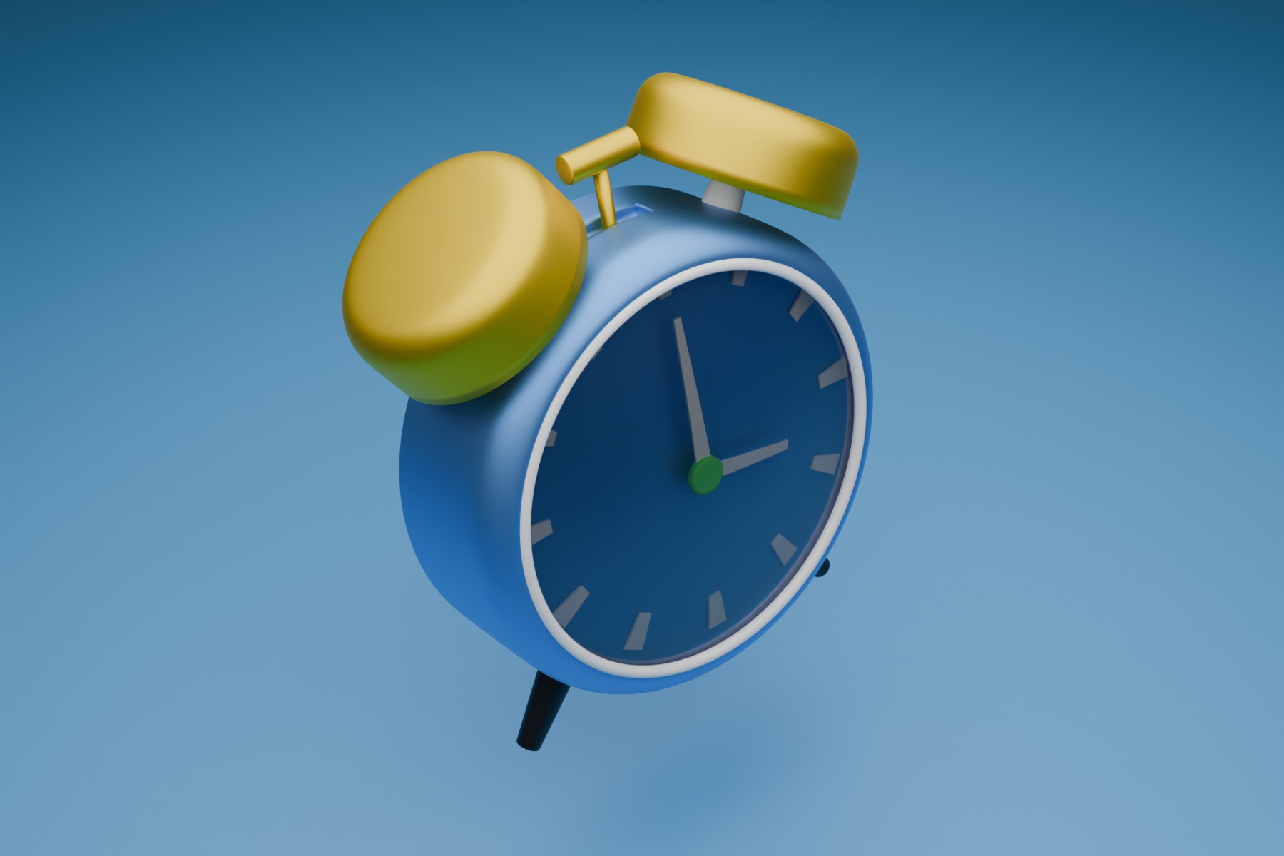 hour timer alarm 3D model_6