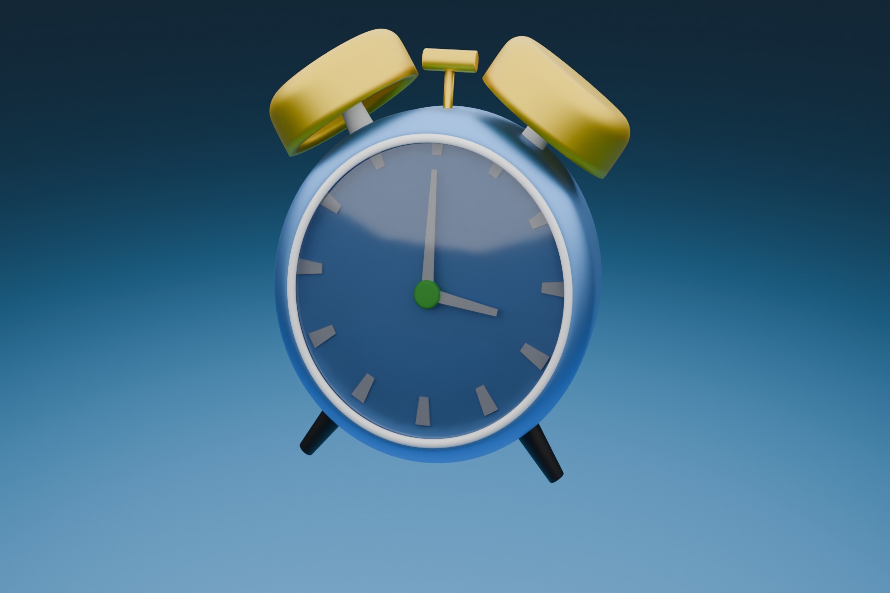 hour timer alarm 3D model_11