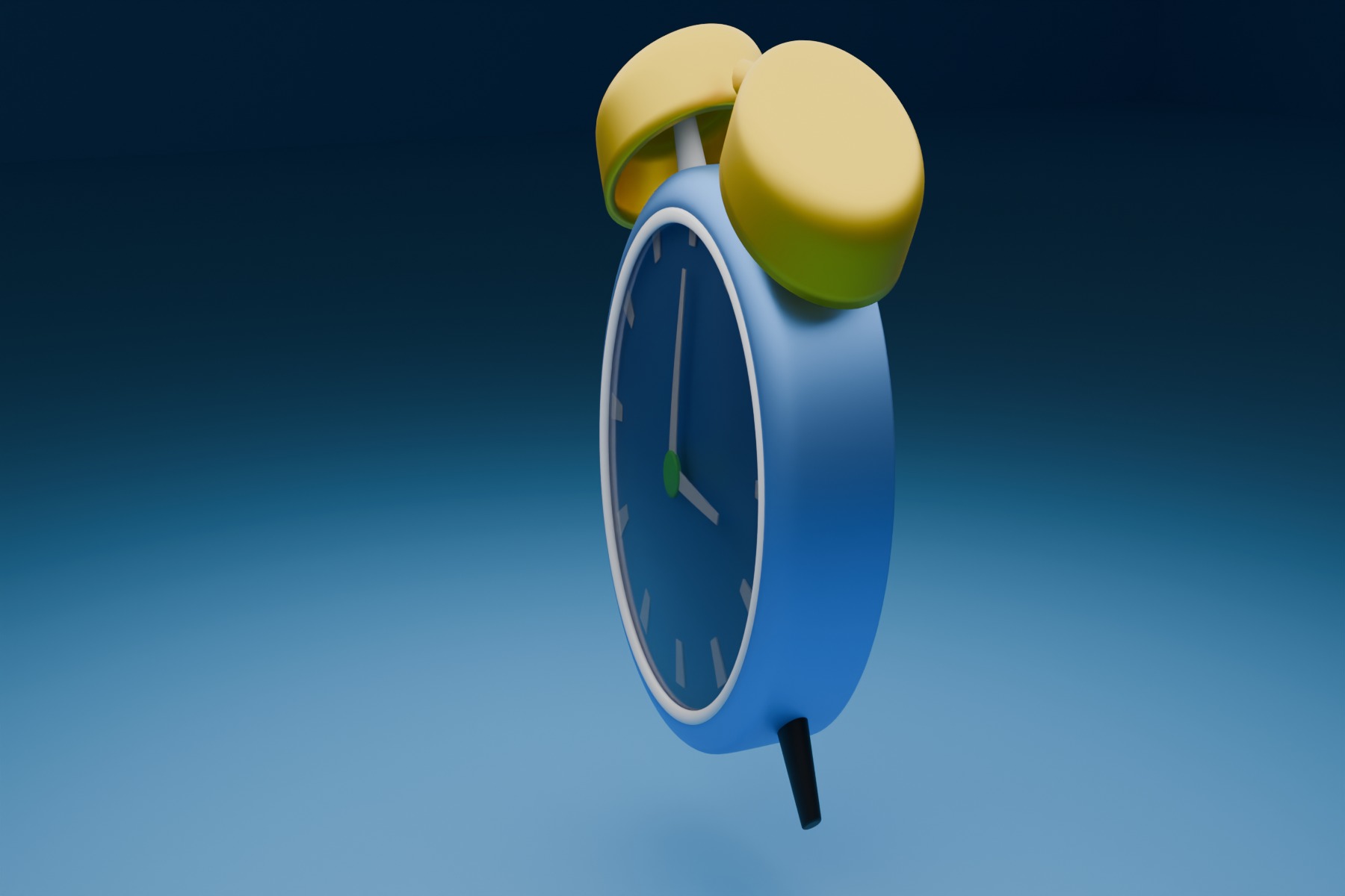 hour timer alarm 3D model_10