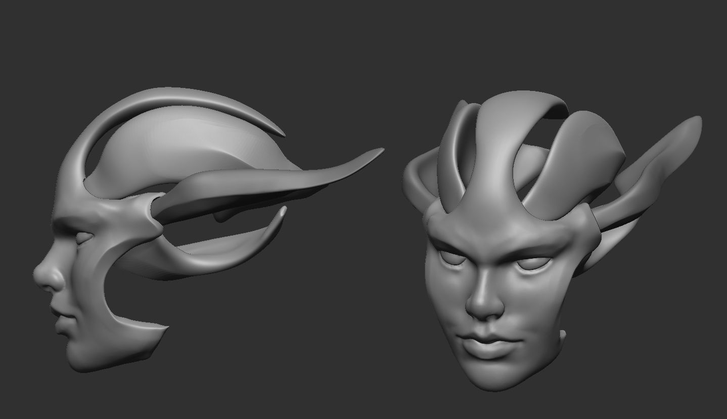 Face Shell 3D print model_4