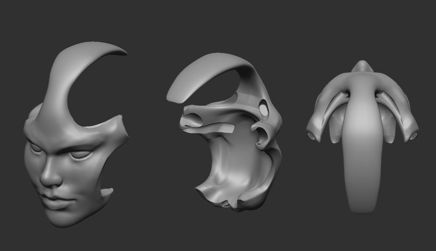 Face Shell 3D print model_3