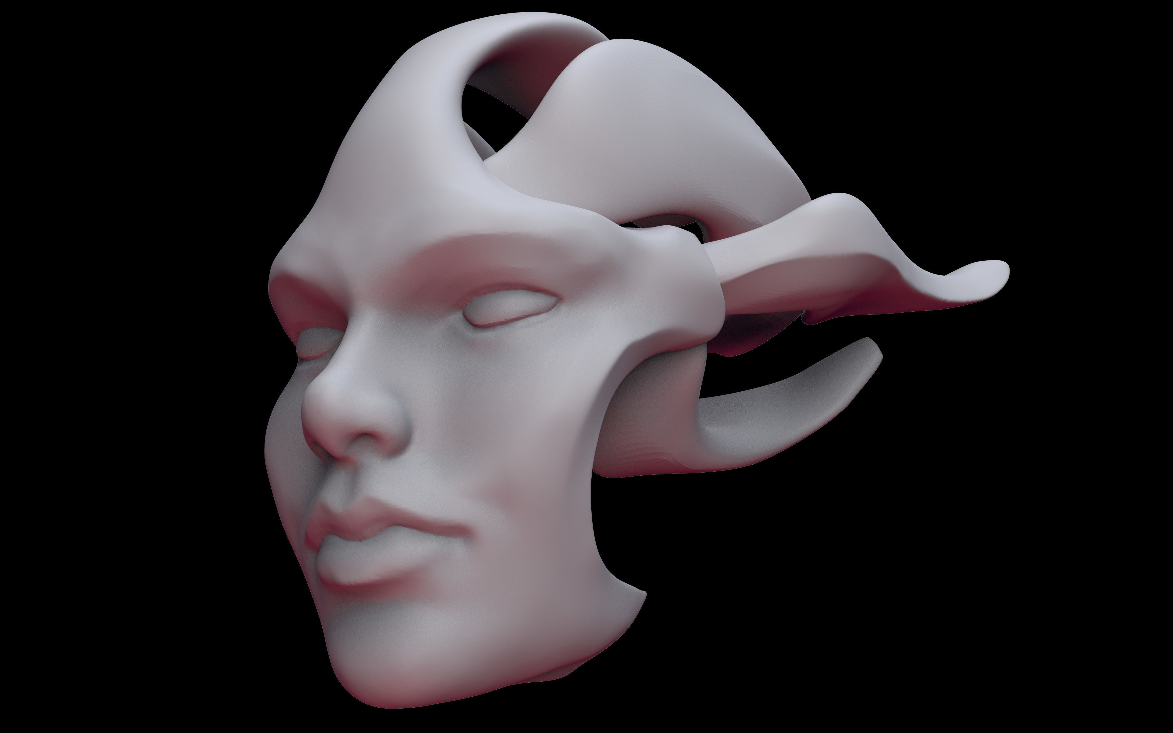 Face Shell 3D print model_1