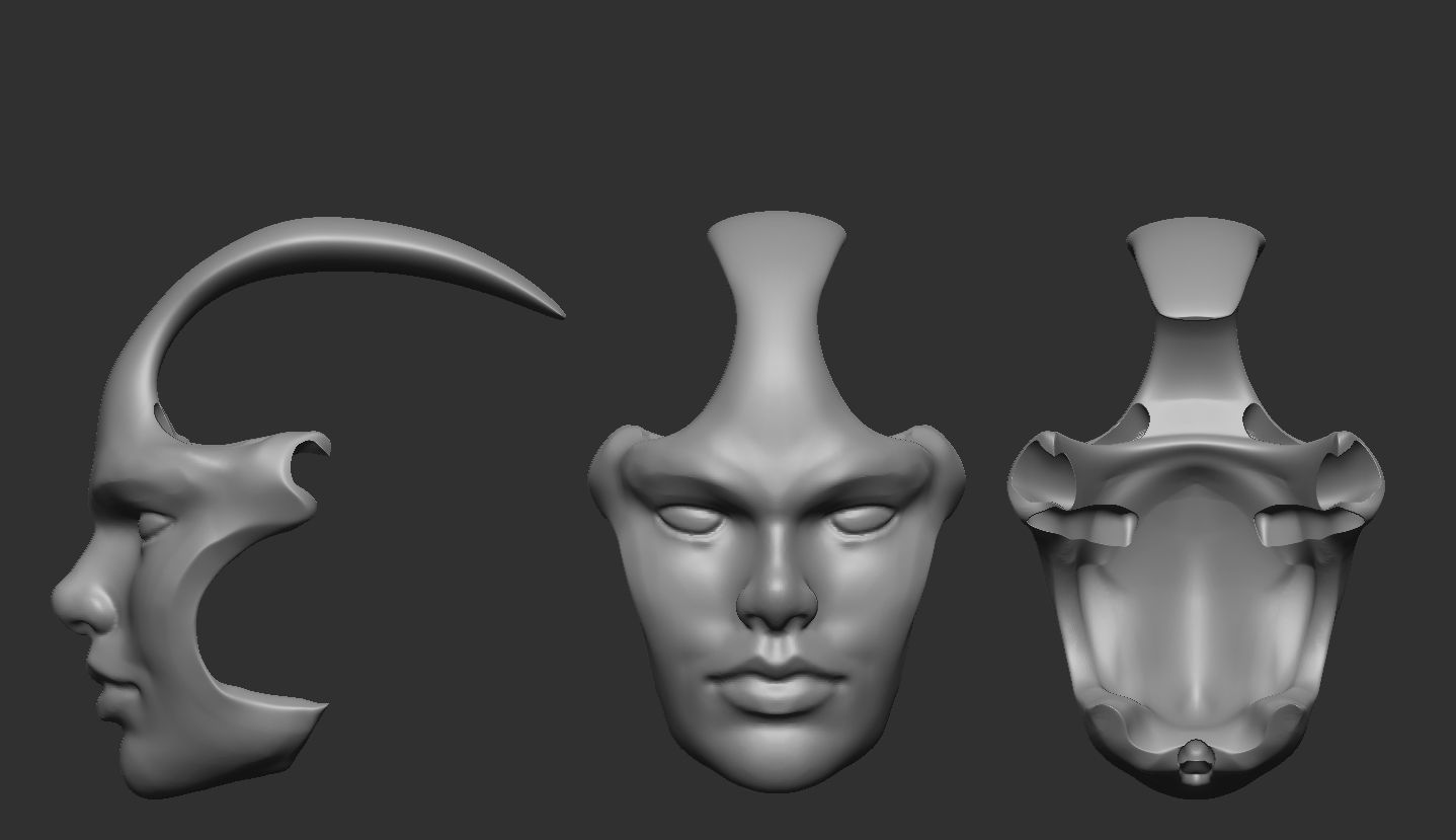 Face Shell 3D print model_2