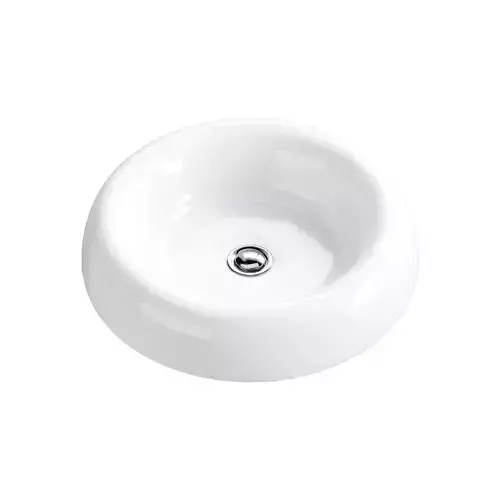 Bathroom Vessel Sink White Porcelain Tranquility