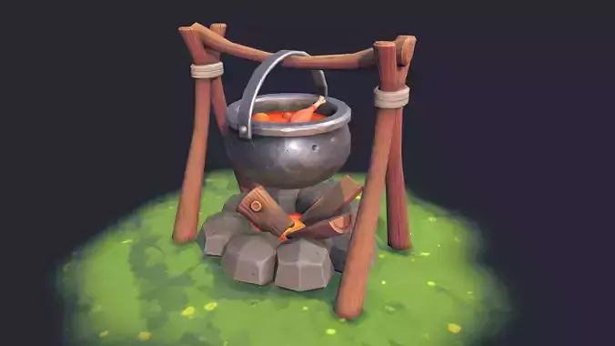 Stylized Firepit