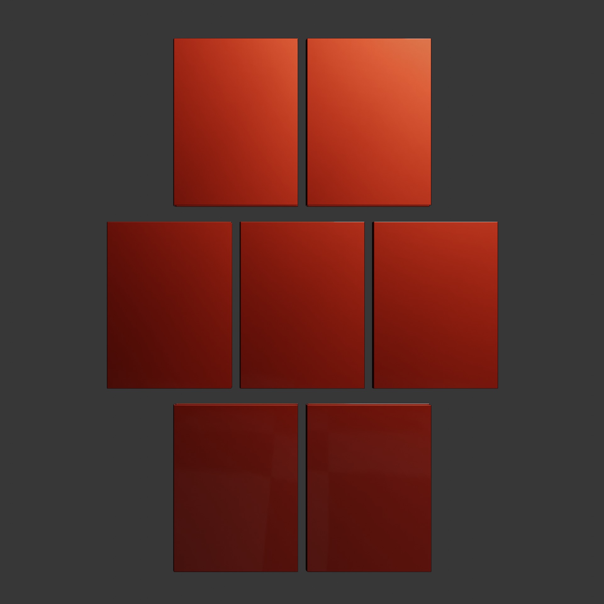 Set of Books Low-poly 3D model_6