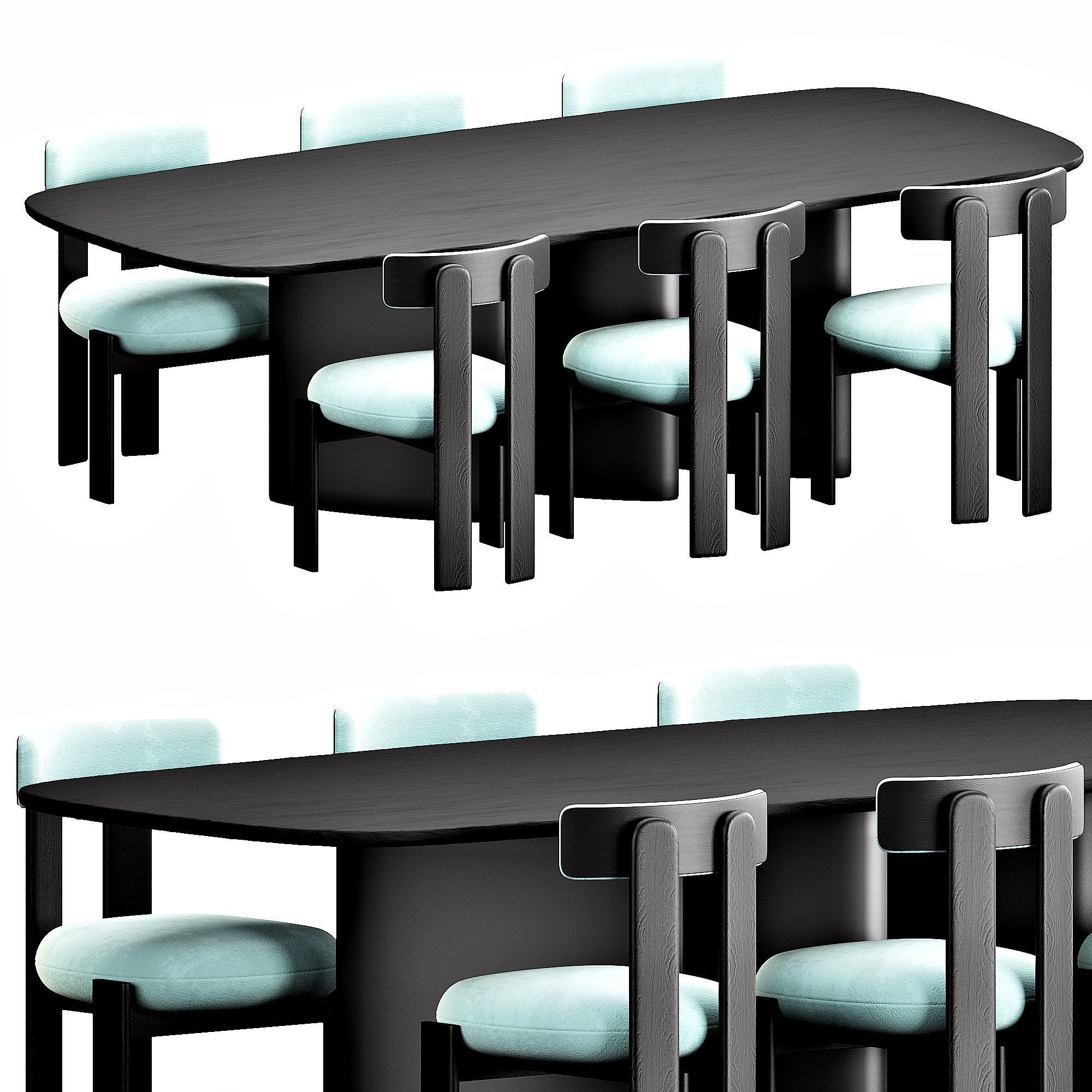 Bonaldo Louver Table Set 3D model_13
