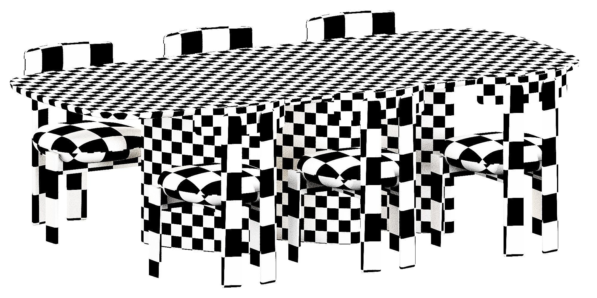 Bonaldo Louver Table Set 3D model_11