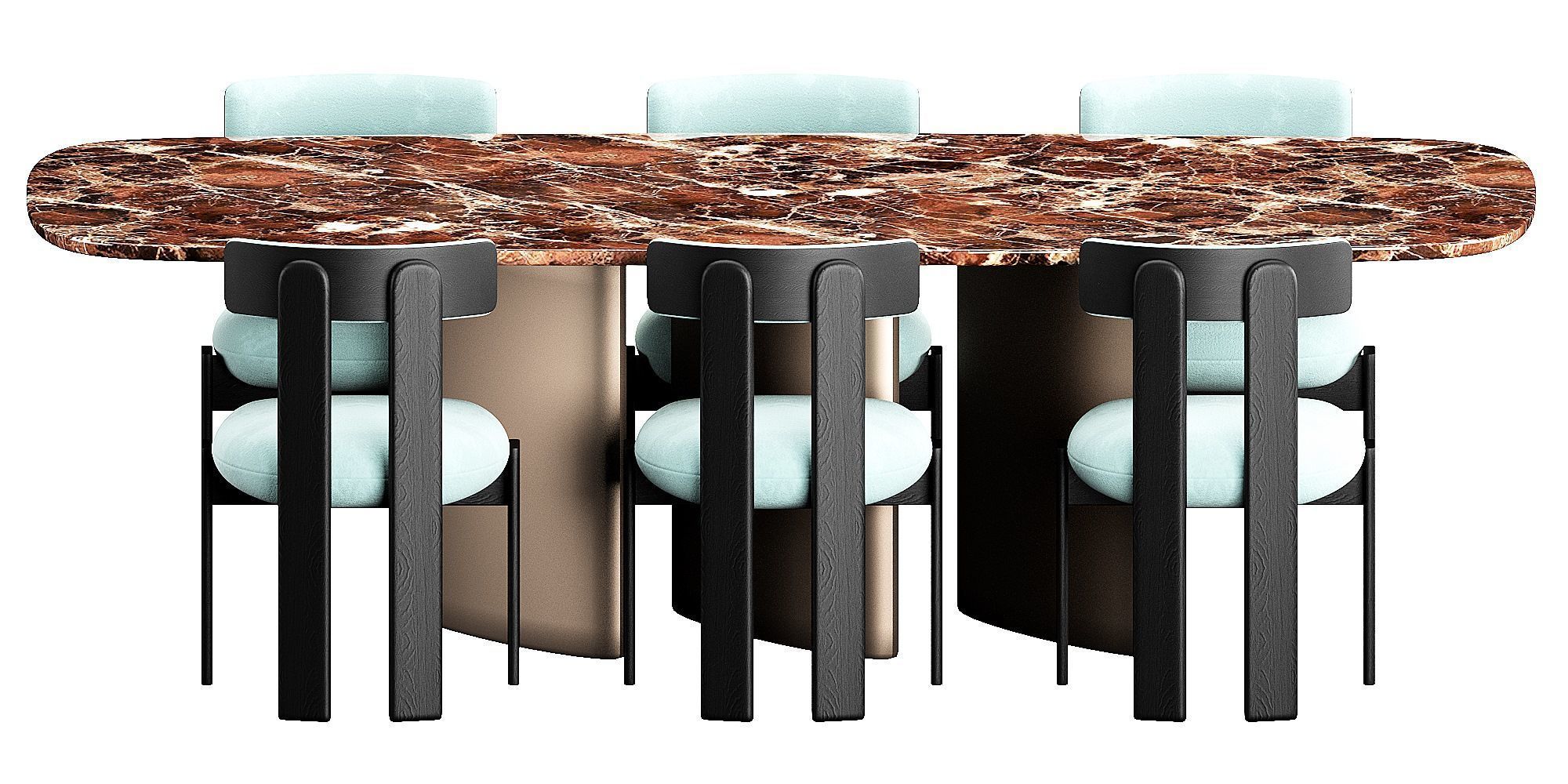 Bonaldo Louver Table Set 3D model_8