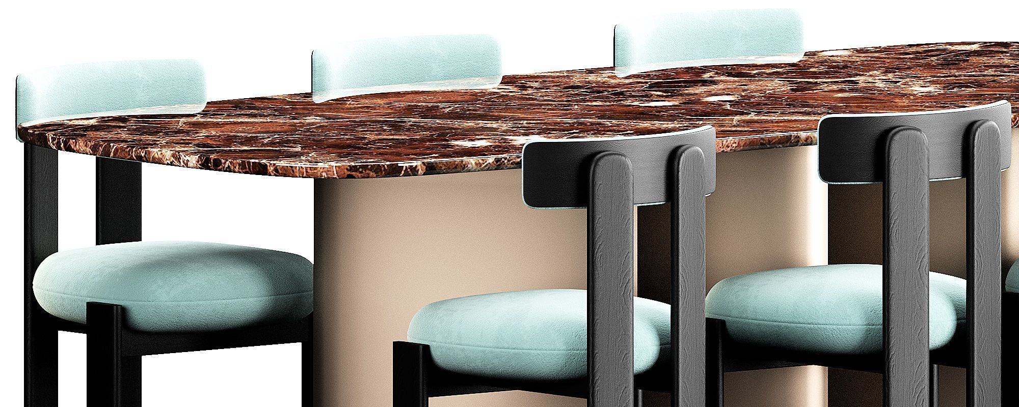 Bonaldo Louver Table Set 3D model_6