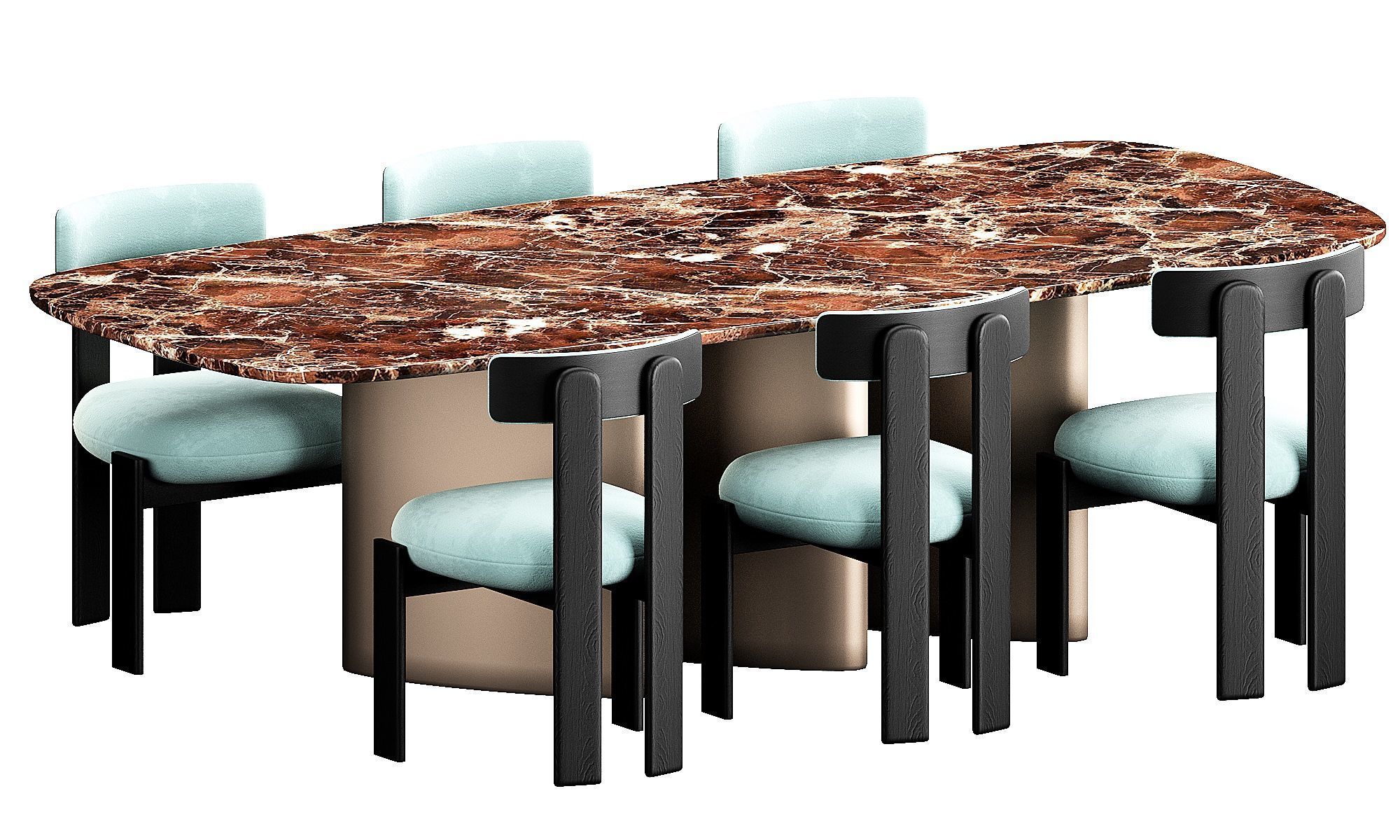 Bonaldo Louver Table Set 3D model_10