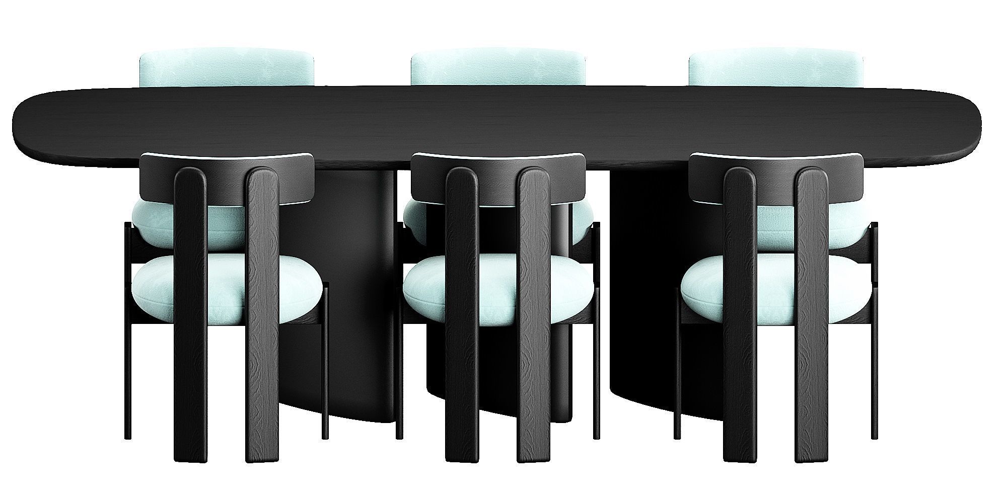 Bonaldo Louver Table Set 3D model_7
