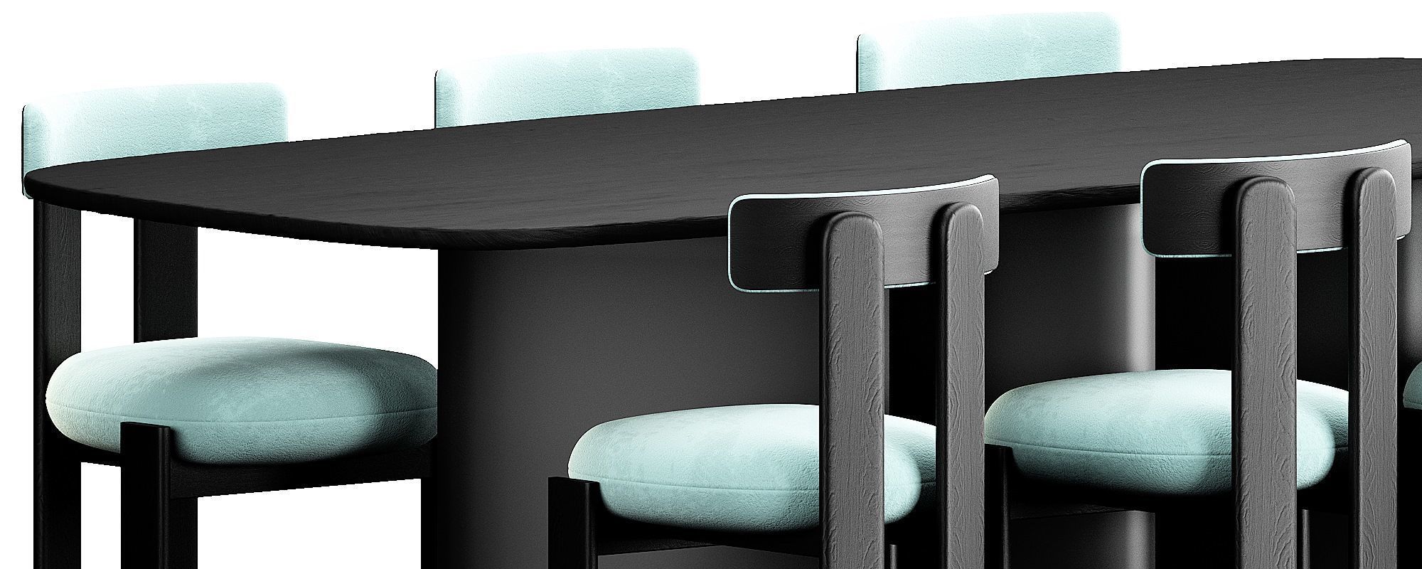 Bonaldo Louver Table Set 3D model_5