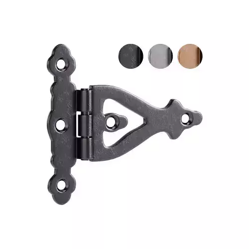 Black Wrought Iron Door Hinges