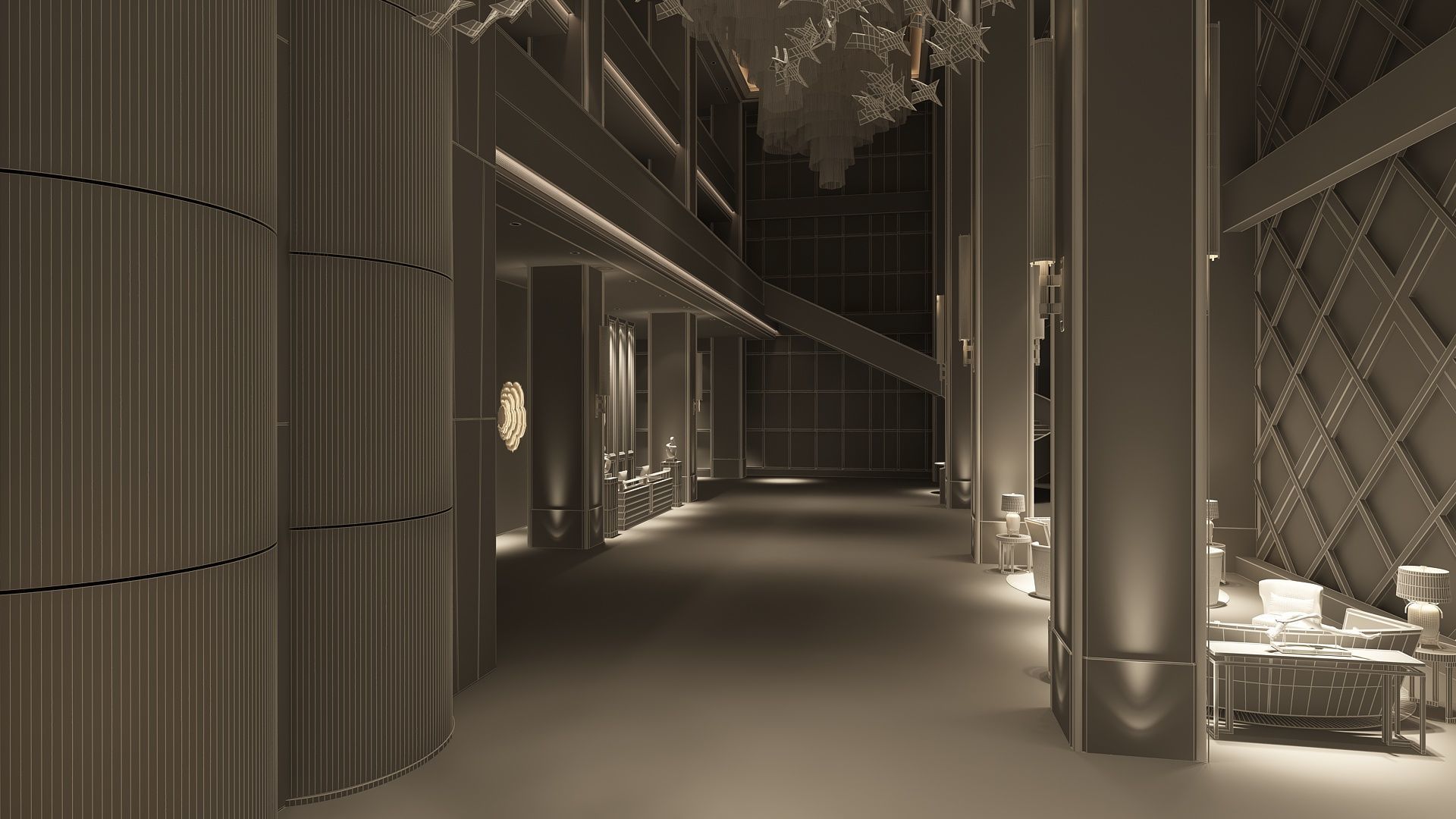 The Hotel Lobby 9 3D model_13