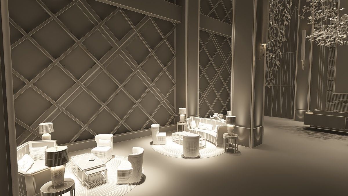 The Hotel Lobby 9 3D model_18
