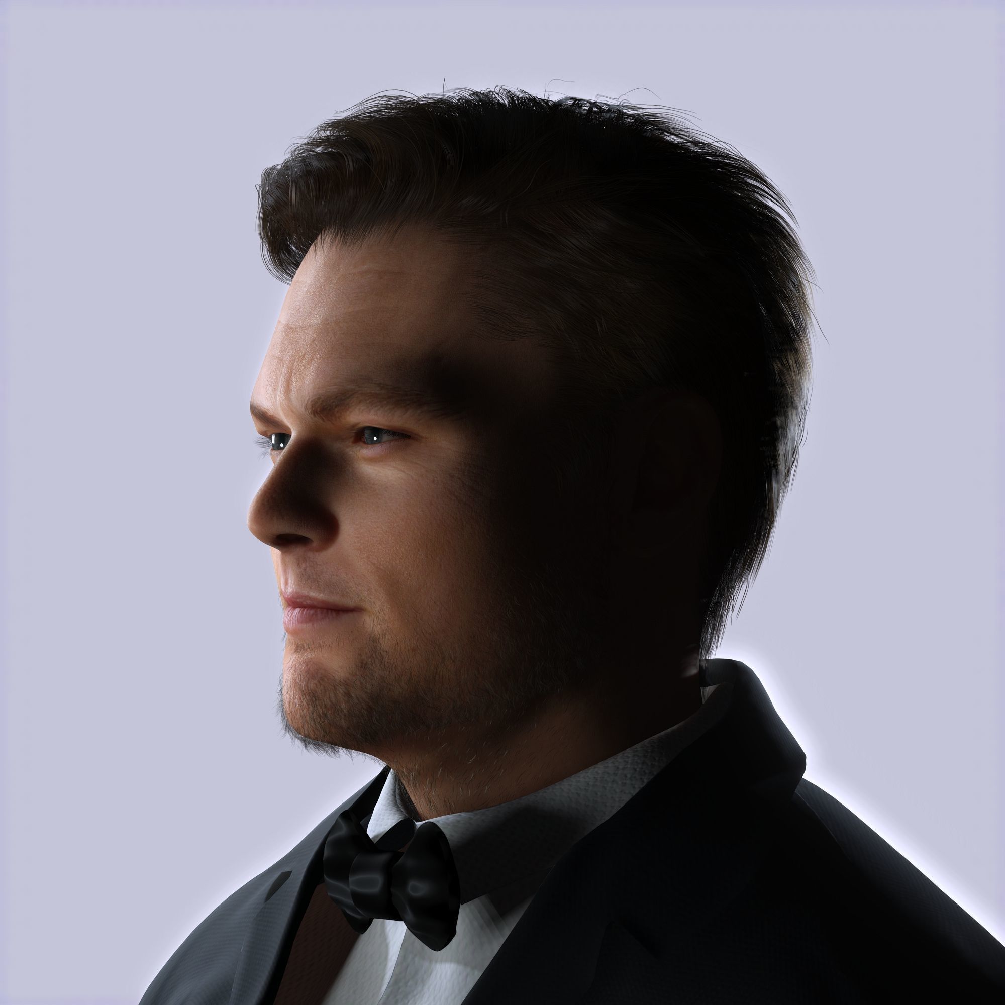 Leonardo DiCaprio 3D Model Low-poly Low-poly 3D model_1