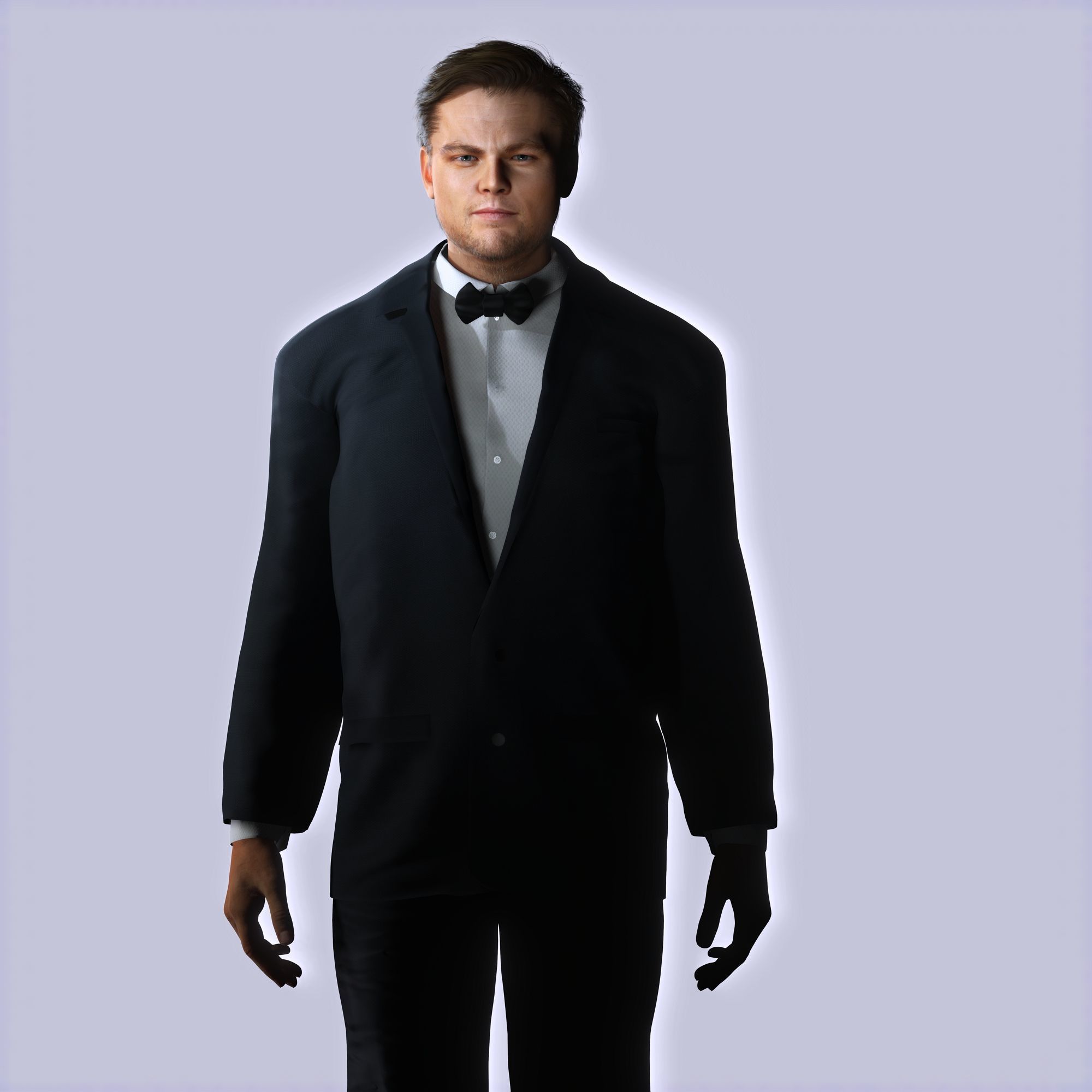Leonardo DiCaprio 3D Model Low-poly Low-poly 3D model_12