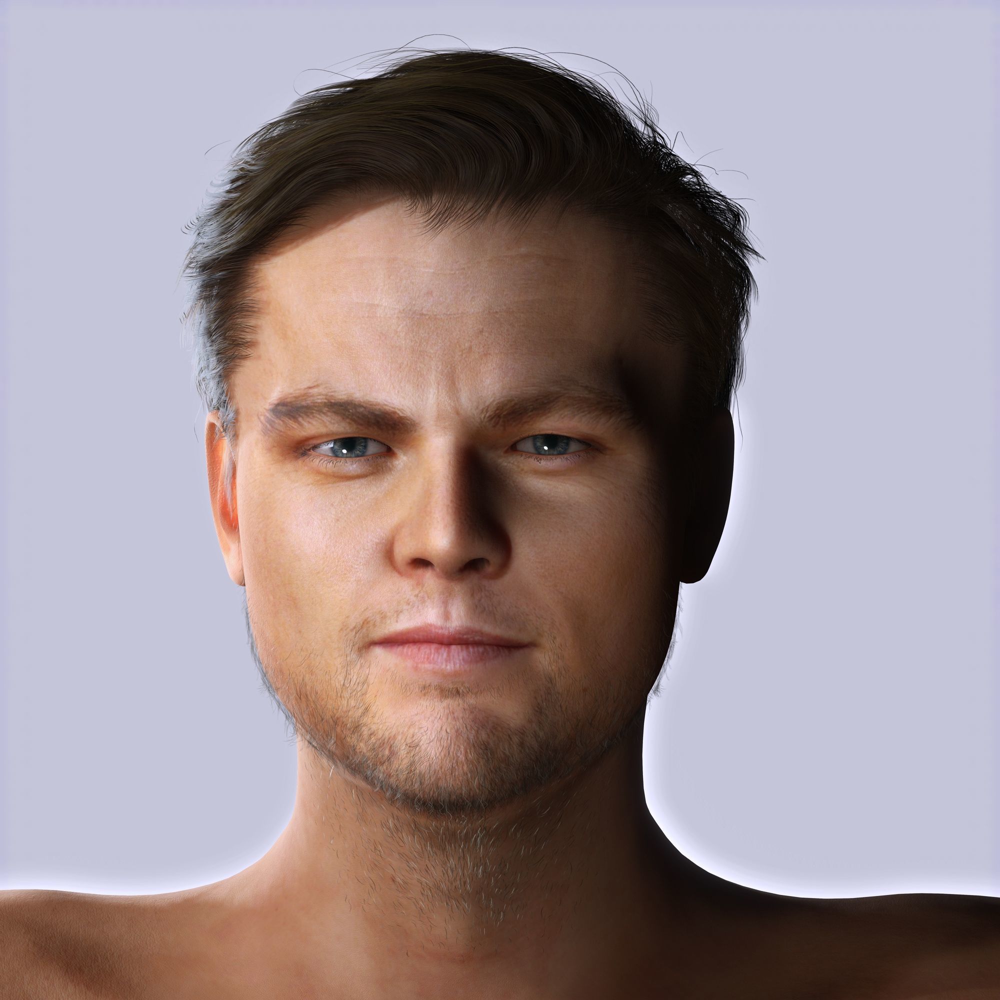 Leonardo DiCaprio 3D Model Low-poly Low-poly 3D model_13