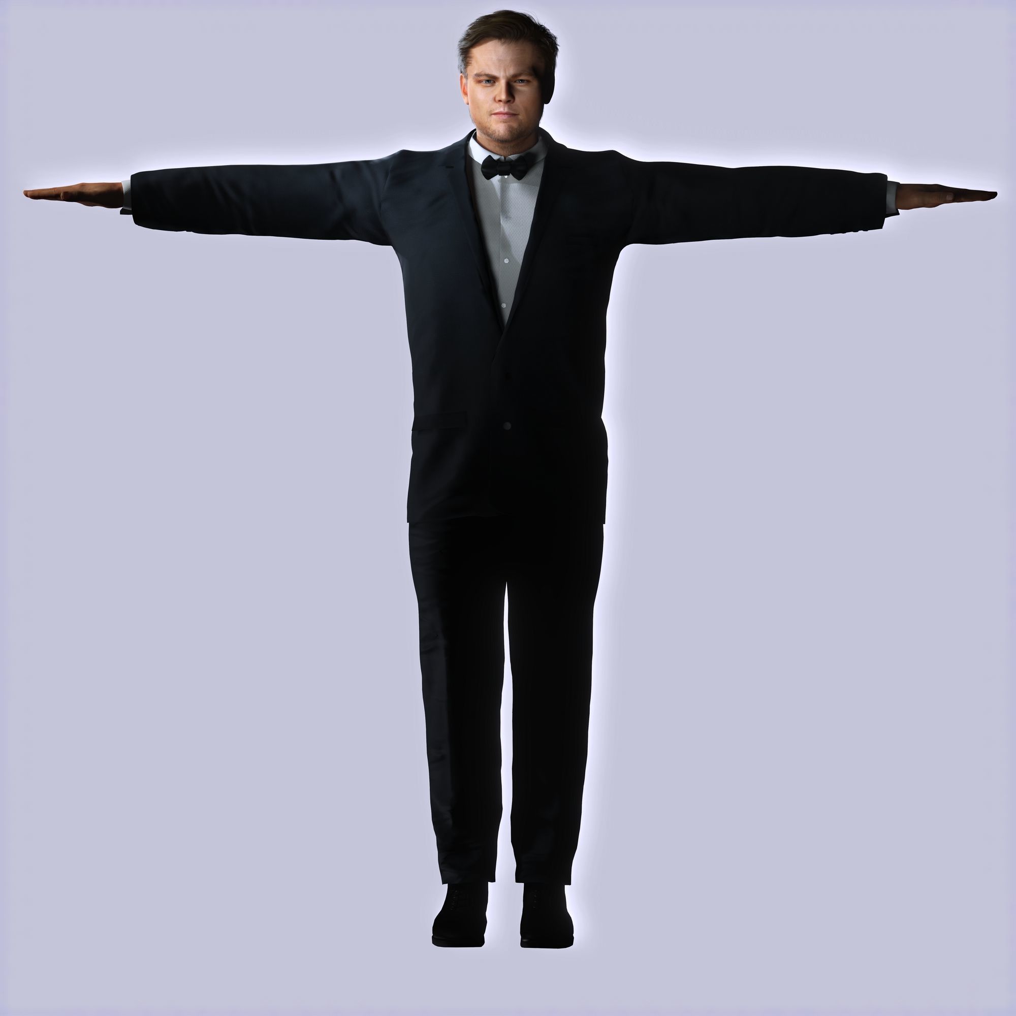 Leonardo DiCaprio 3D Model Low-poly Low-poly 3D model_6